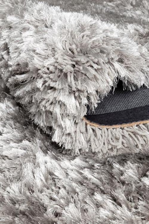 Ligne Pure Adore Luxury Fluffy Silver Rug